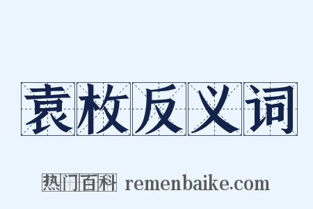 袁枚反义词是什么意思的图片
